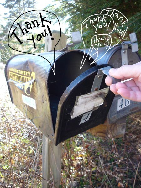 We are always happy when we get snail mail.